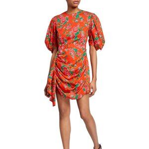Rhode Pia Dress in Red Dazzle Size XS
